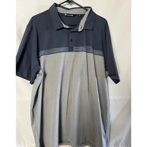 Travis Mathew Last Minute Dream Golf Polo Men's XXL Blue And Grey‎